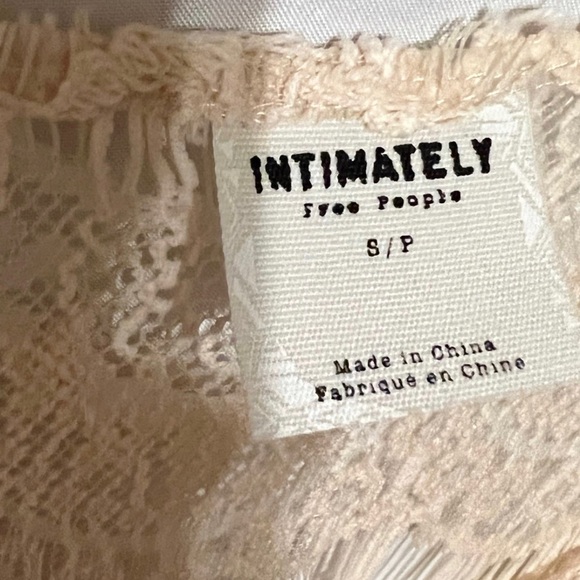 S Free People Cream Crochet Lace Midi Slip Lined Dress.  Intimately Free People - Picture 11 of 14